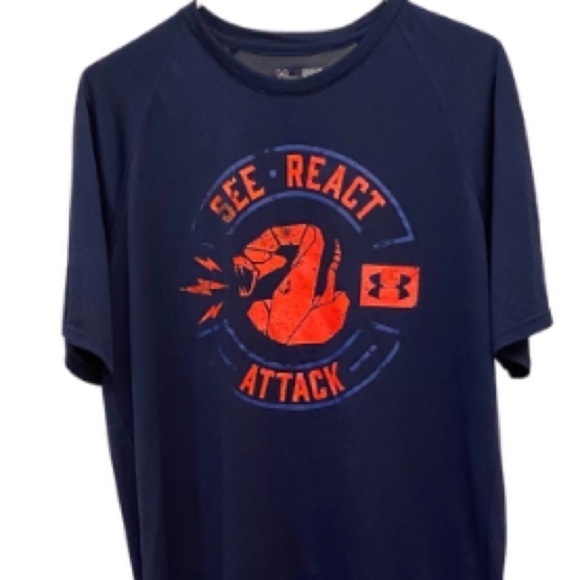 UNDER ARMOUR Python Rattlesnake Tee Shirt Attack M - Picture 1 of 4